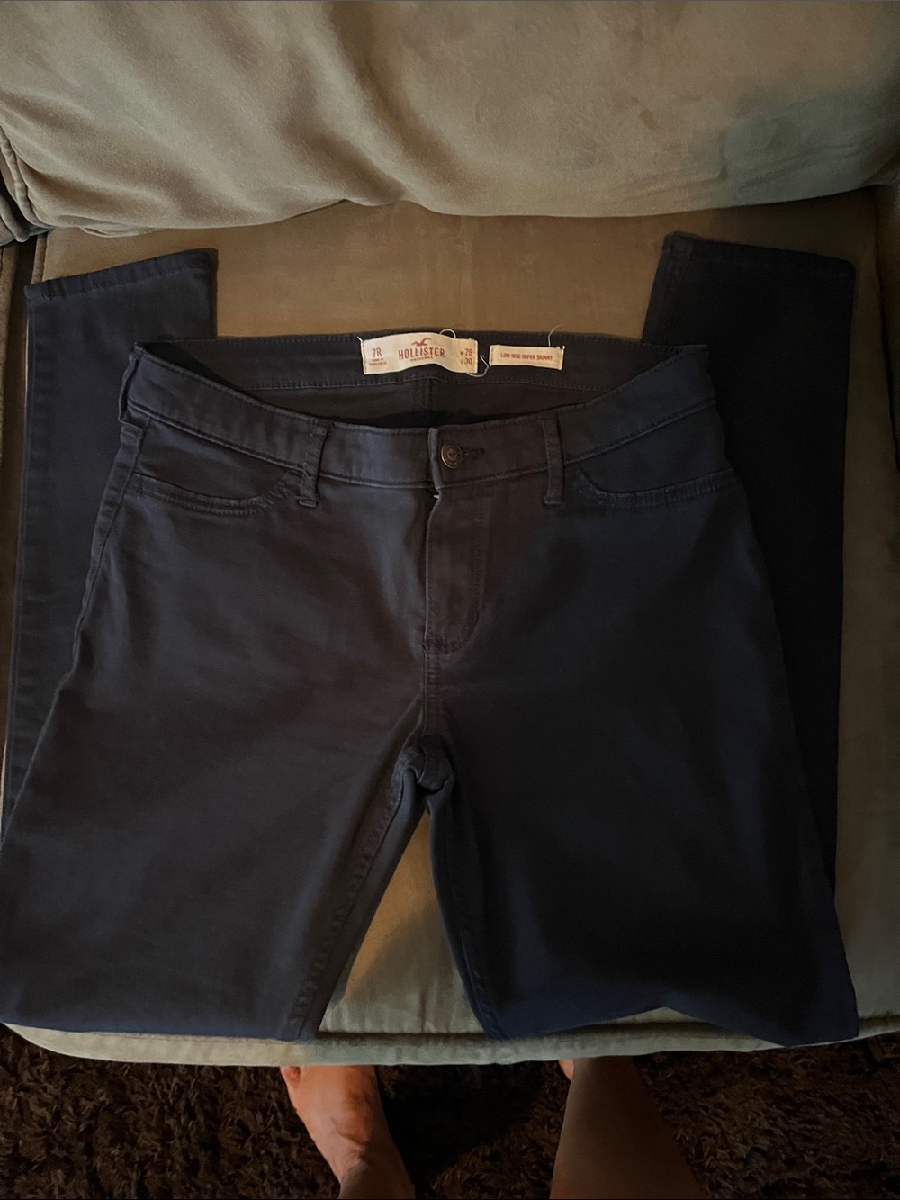 Hollister Women's Navy Skinny Jeans